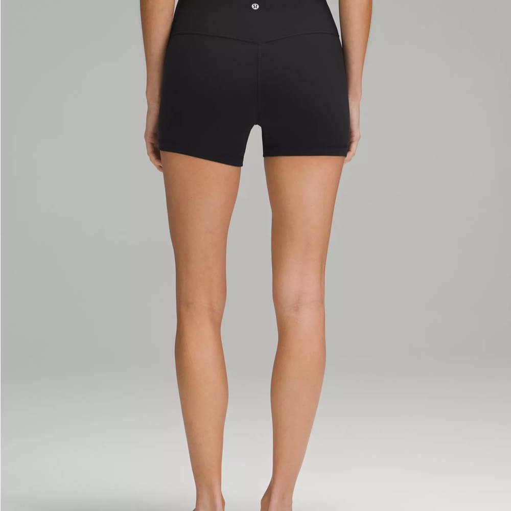lululemon athletica black align 4 inch inseam size 6